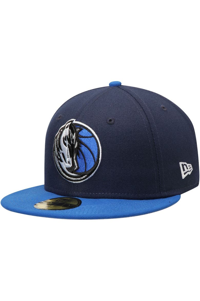 Men's New Era Navy/Blue Dallas Mavericks Official Team Color 2Tone 59FIFTY Fitted Hat, Alternate, color, NAVY