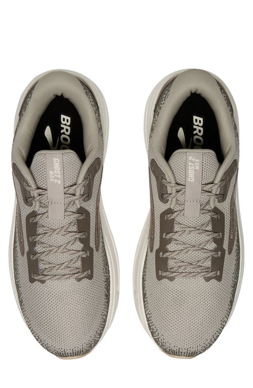 Brooks Ghost Max 2 Running Shoe In London Fog/falcon/coconut