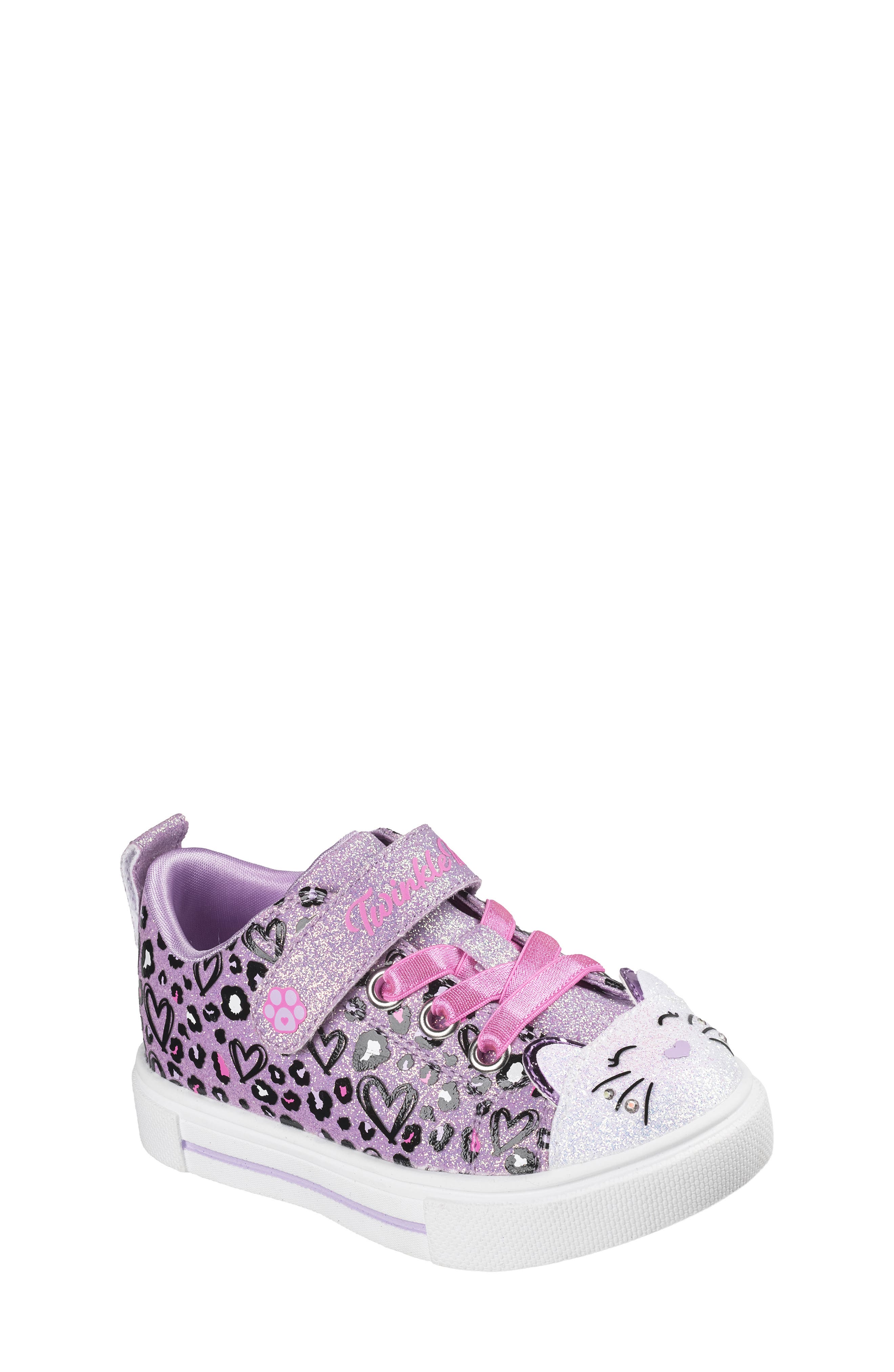 Kids' Twinkle Sparks Meow Sneaker, Main, color, PINK MULTI