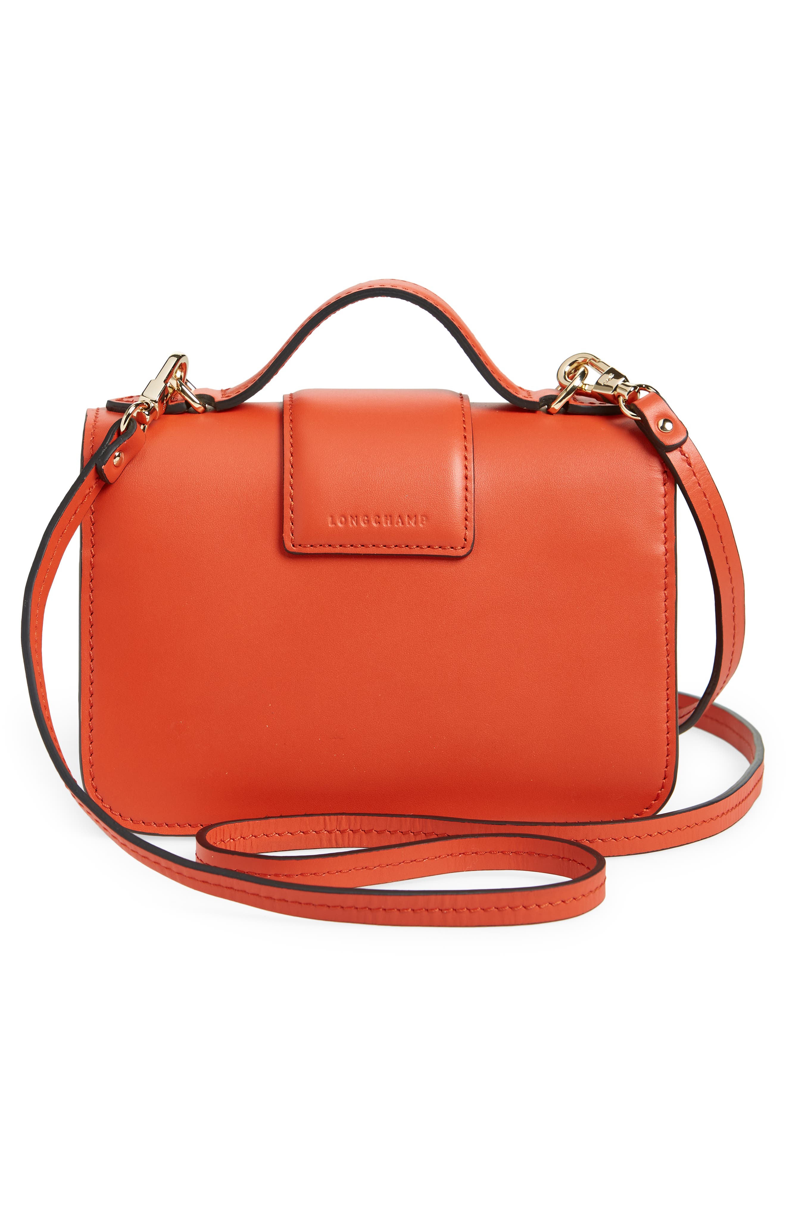 Longchamp Box Trot Extra Small Crossbody Bag, Alternate, color, Orange