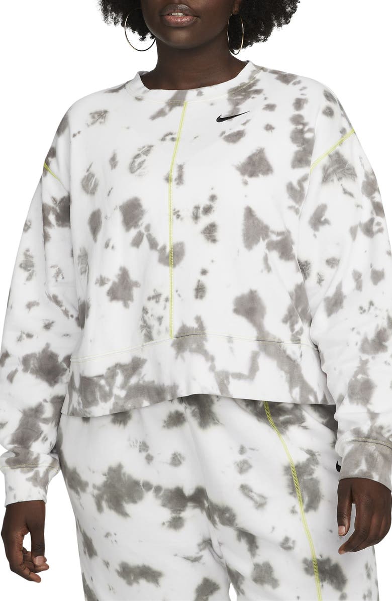Nike Sportswear Tie Dye Fleece Sweatshirt, Main, color, 