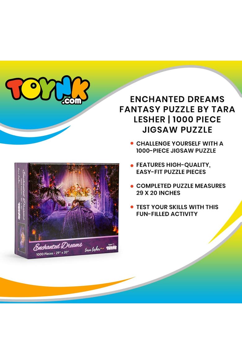 Enchanted Dreams Fantasy Puzzle By Tara Lesher | 1000 Piece Jigsaw Puzzle, Alternate, color, Multi-Color