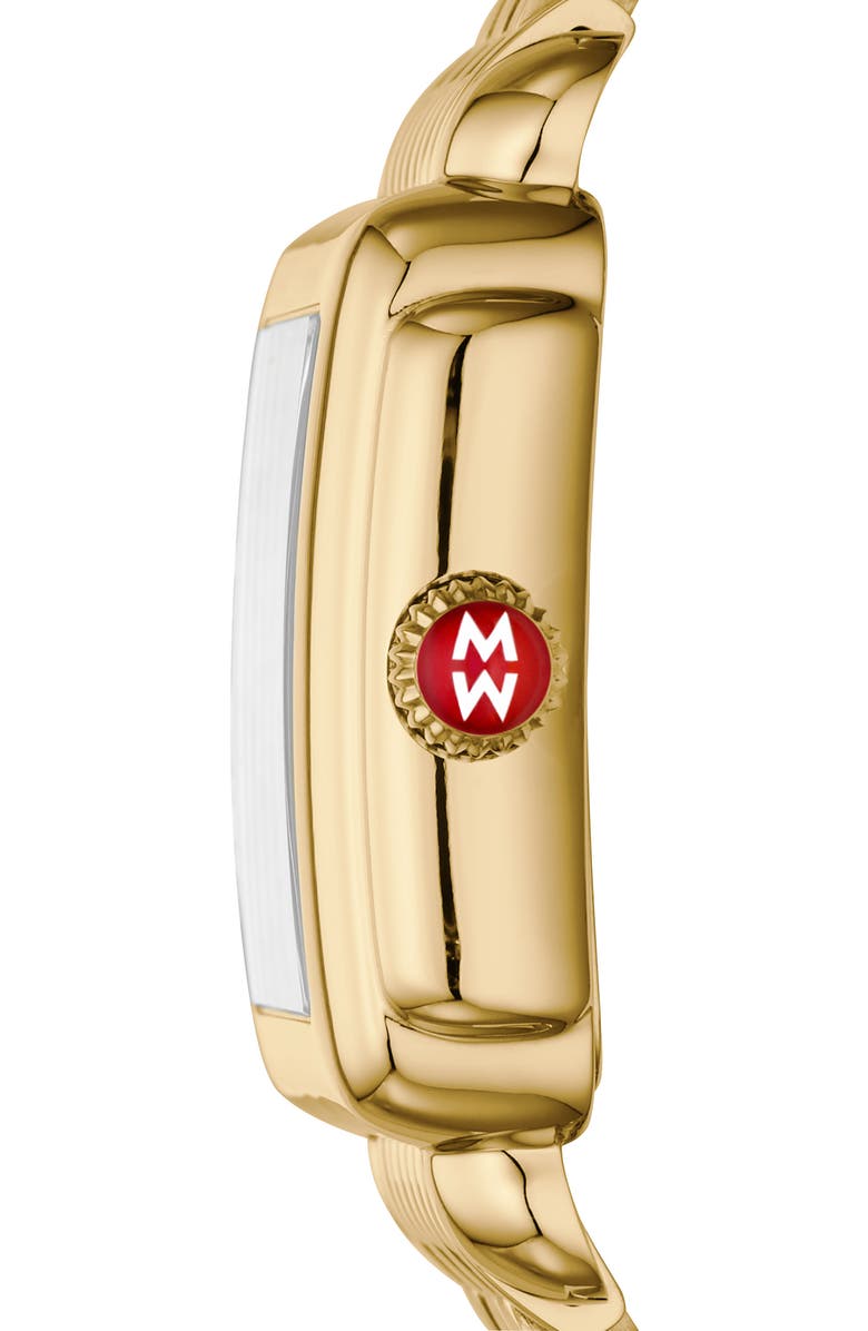 MICHELE Deco Madison Diamond Dial Watch Head, 33mm x 35mm, Alternate, color, 