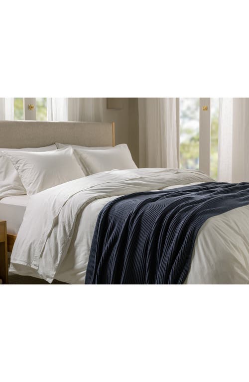Parachute Organic Cotton Ribbed Throw Blanket In Multi