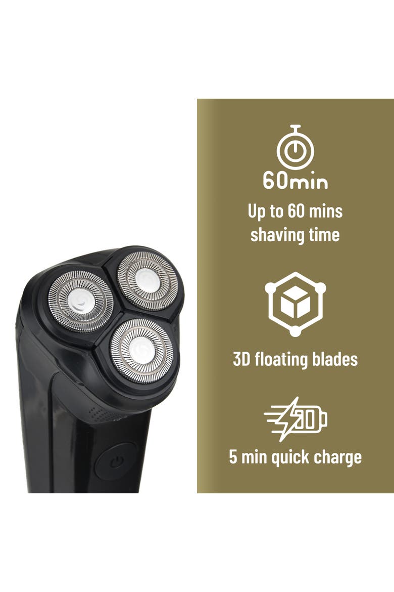 Mario Lopez Men's Rechargeable Electric Shaver, Alternate, color, Black