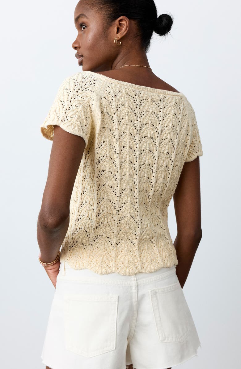 MANGO TEEN Raw Hem Low Rise Denim Shorts, Alternate, color, 