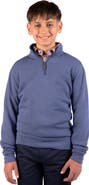 TailorByrd Kids' French Rib Quarter Zip Pullover Sweater