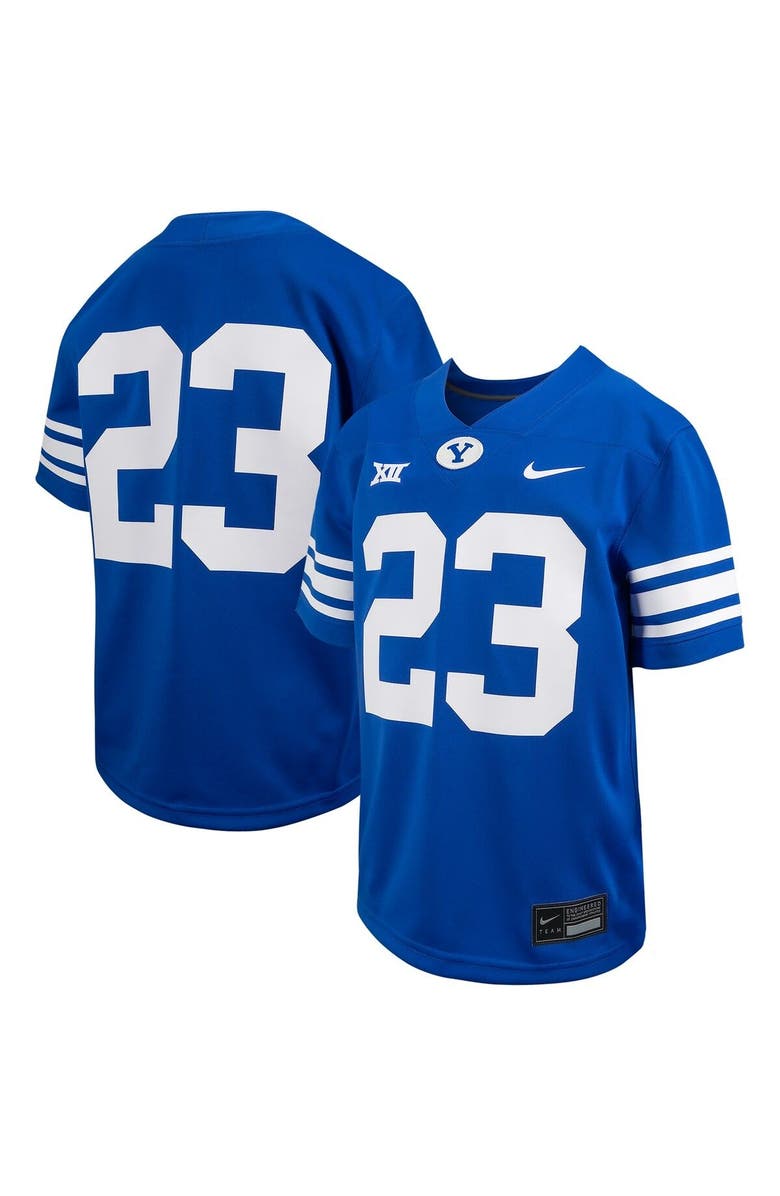 Nike Youth Nike #23 Royal BYU Cougars Untouchable Replica Game Jersey, Main, color, 