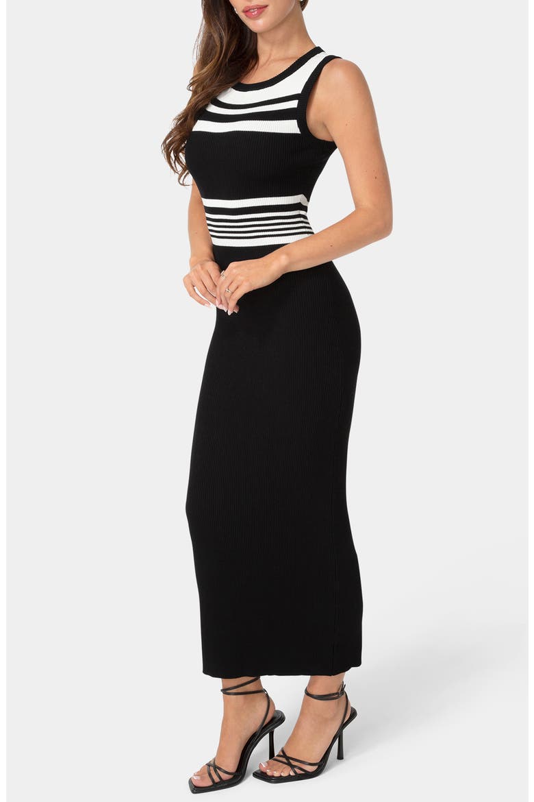 Sleeveless Knit Maxi Dress, Alternate, color, BLACK