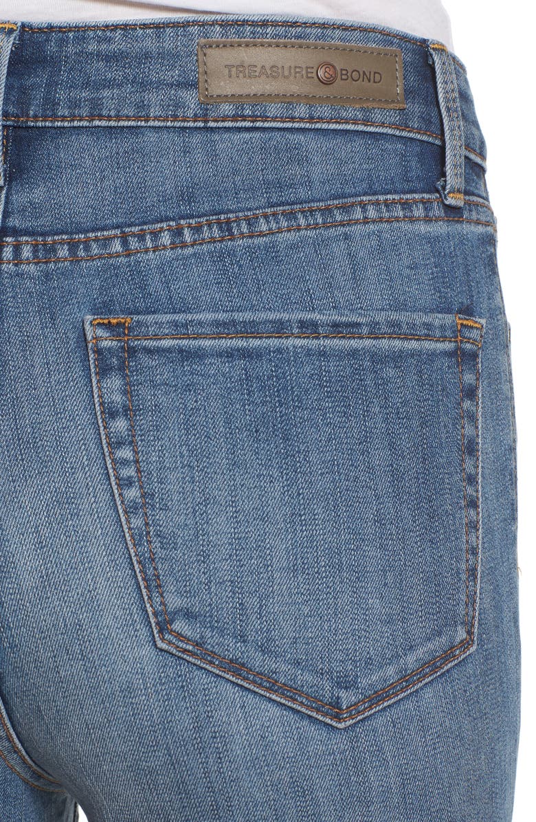 Treasure & Bond Charity High Waist Skinny Ankle Jeans, Alternate, color, 