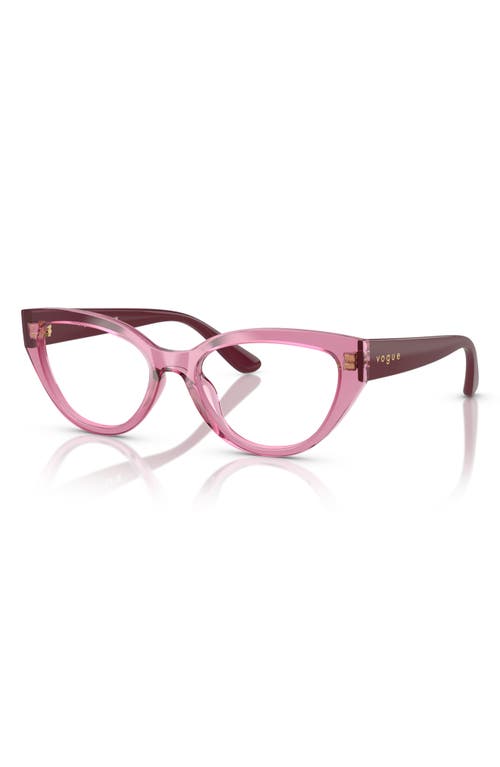Vogue 50mm Cat Eye Optical Glasses In Rose