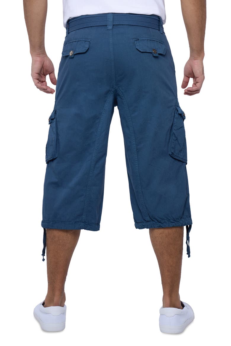 Belted Cargo Shorts, Alternate, color, MAJOLICA BLUE