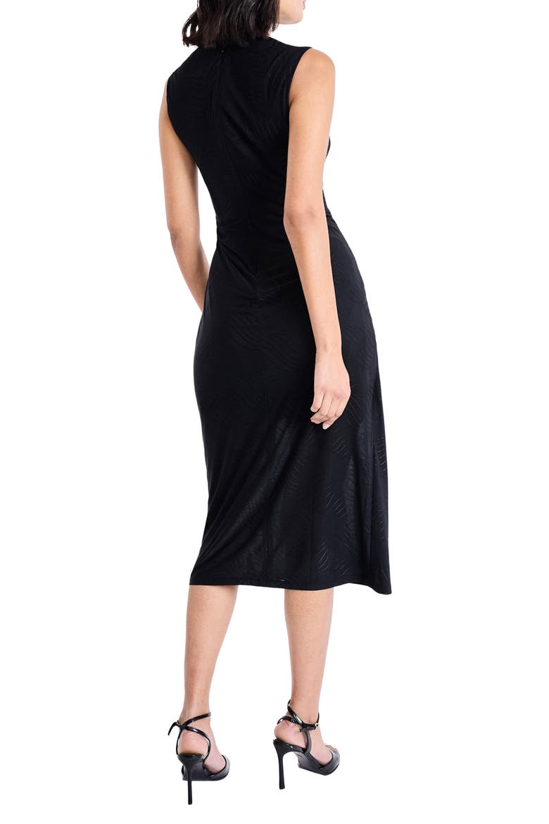 Sleeveless Midi Dress, Alternate, color, BLACK
