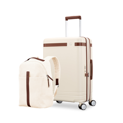 Virtuosa 2 Piece Set Backpack & 21" Carry On Spinner Luggage