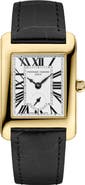 FREDERIQUE CONSTANT Classics Carrée Small Seconds Leather Strap Watch, 36mm x 25.2mm