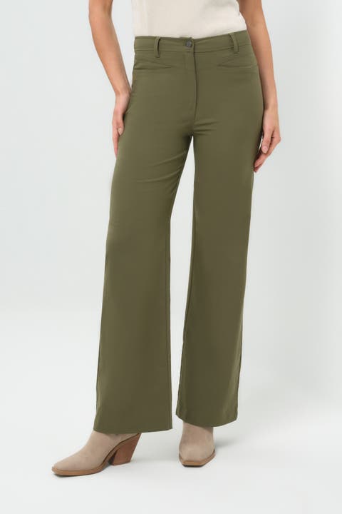 Greyson Mid-Weight Stretch Wide Leg Pant