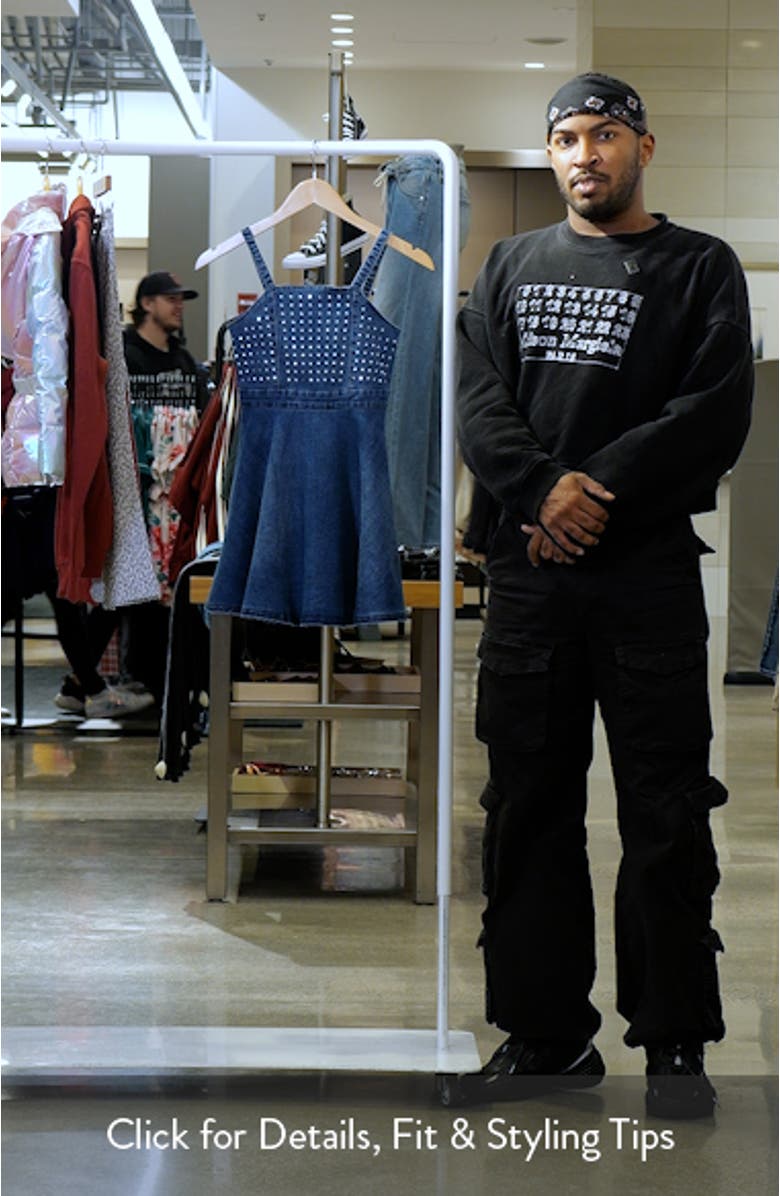 Kids' Studded Denim Dress, sales video thumbnail