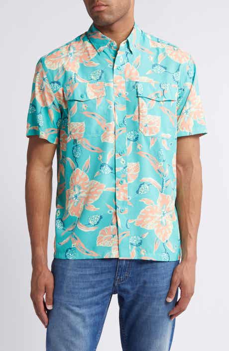 Faherty Shorelite Air Short Sleeve Performance Button-Up Shirt