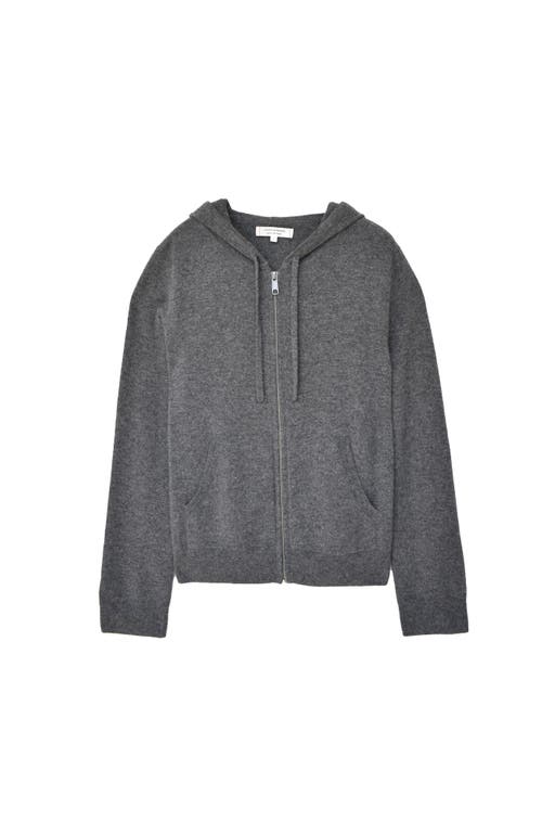 Chinti & Parker Pure Cashmere Zip Hoodie In Gray