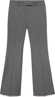 MANGO Mid Rise Flare Pants