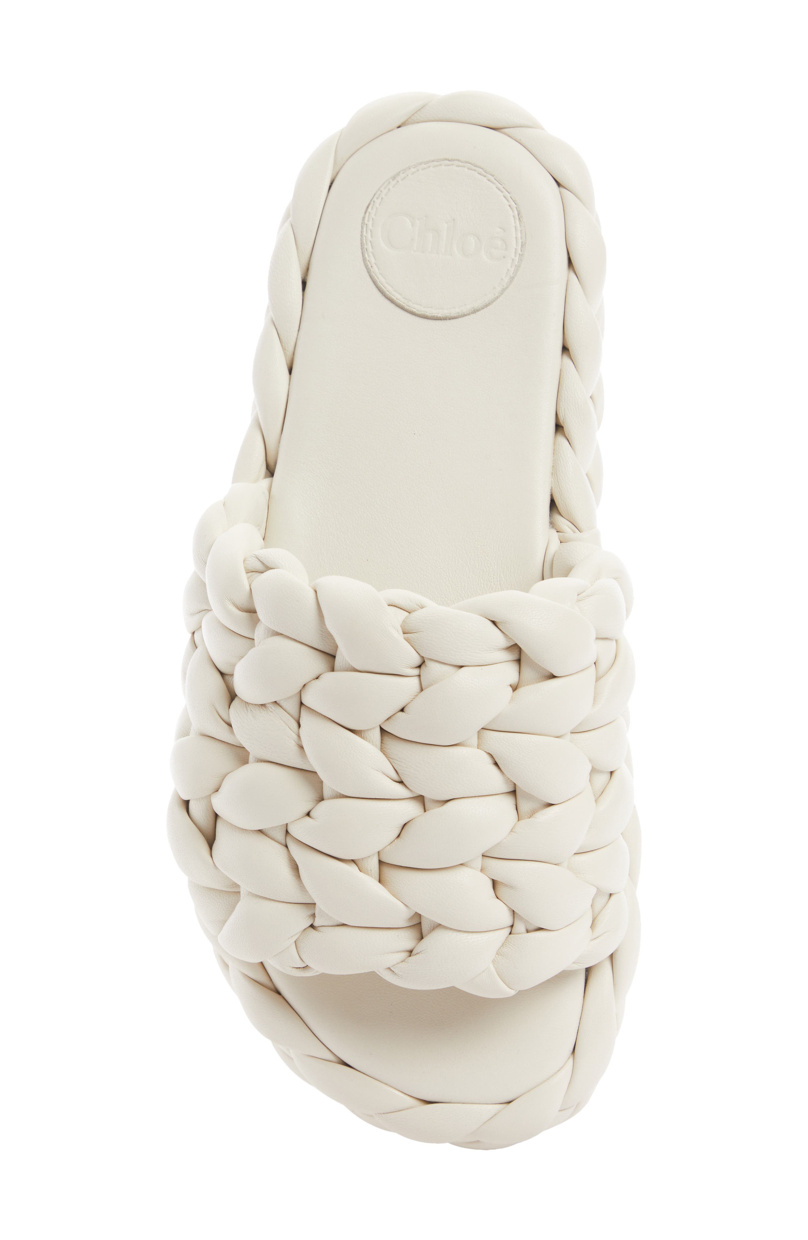 Chloé Wavy Slide Sandal, Alternate, color, 