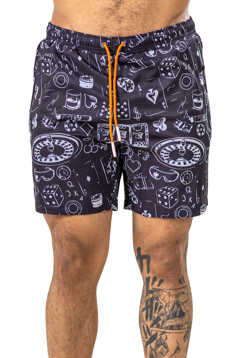 Marthyr Swim Trunks, Main, color, BLACK