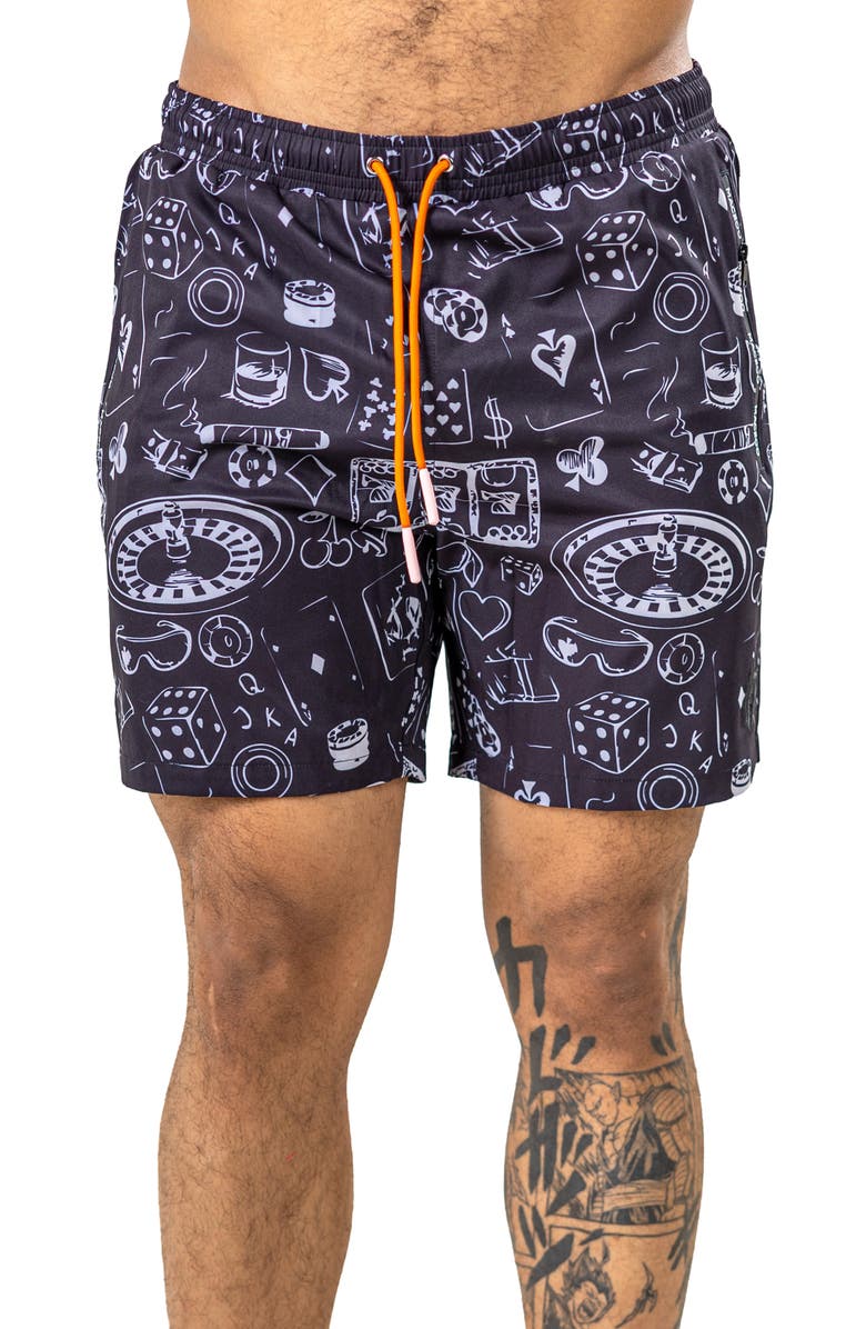 Maceoo Marthyr Swim Trunks, Main, color, Black
