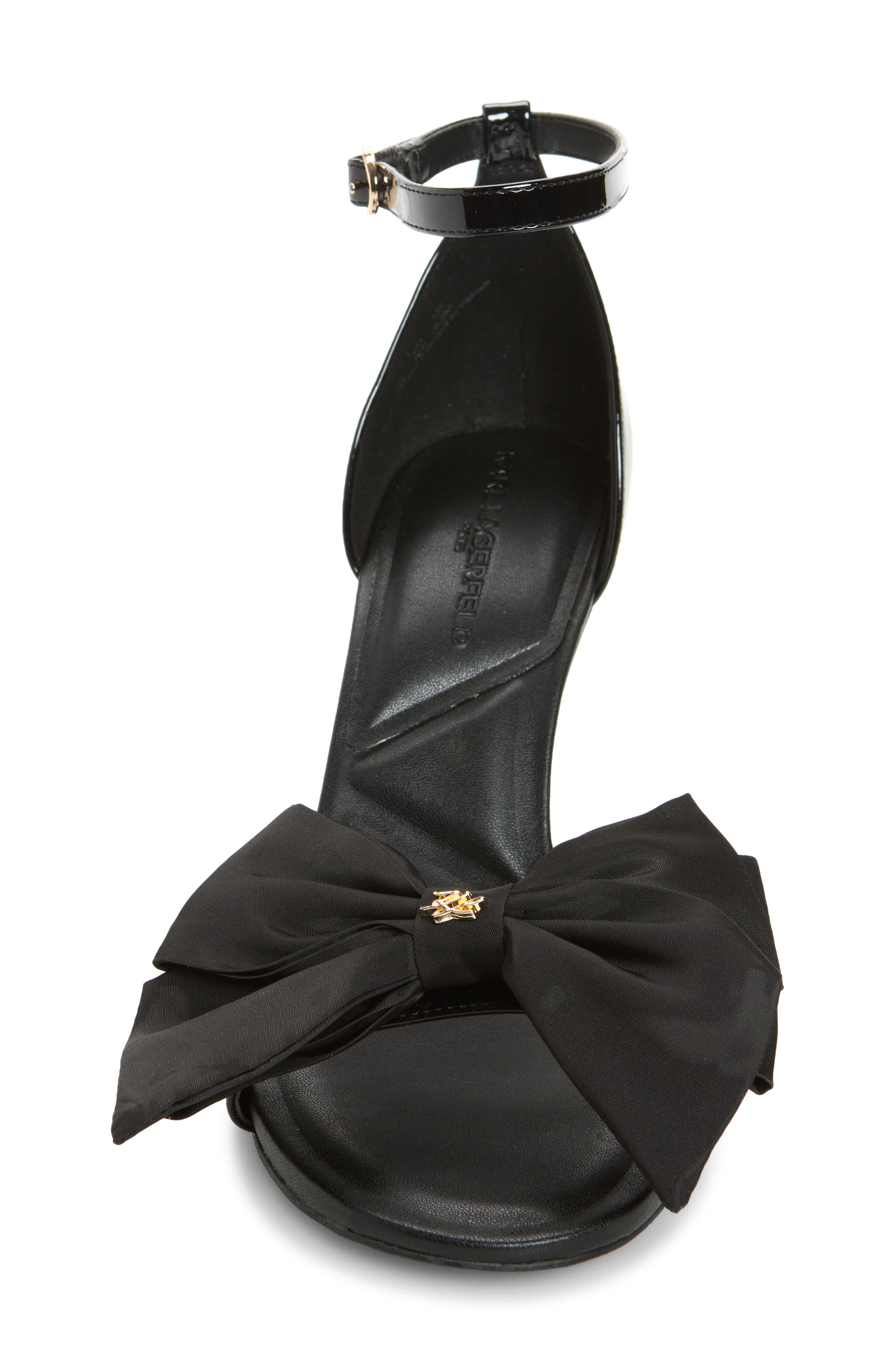 KARL LAGERFELD PARIS Kenz Rhinestone Bow Sandal (Women) | Nordstromrack