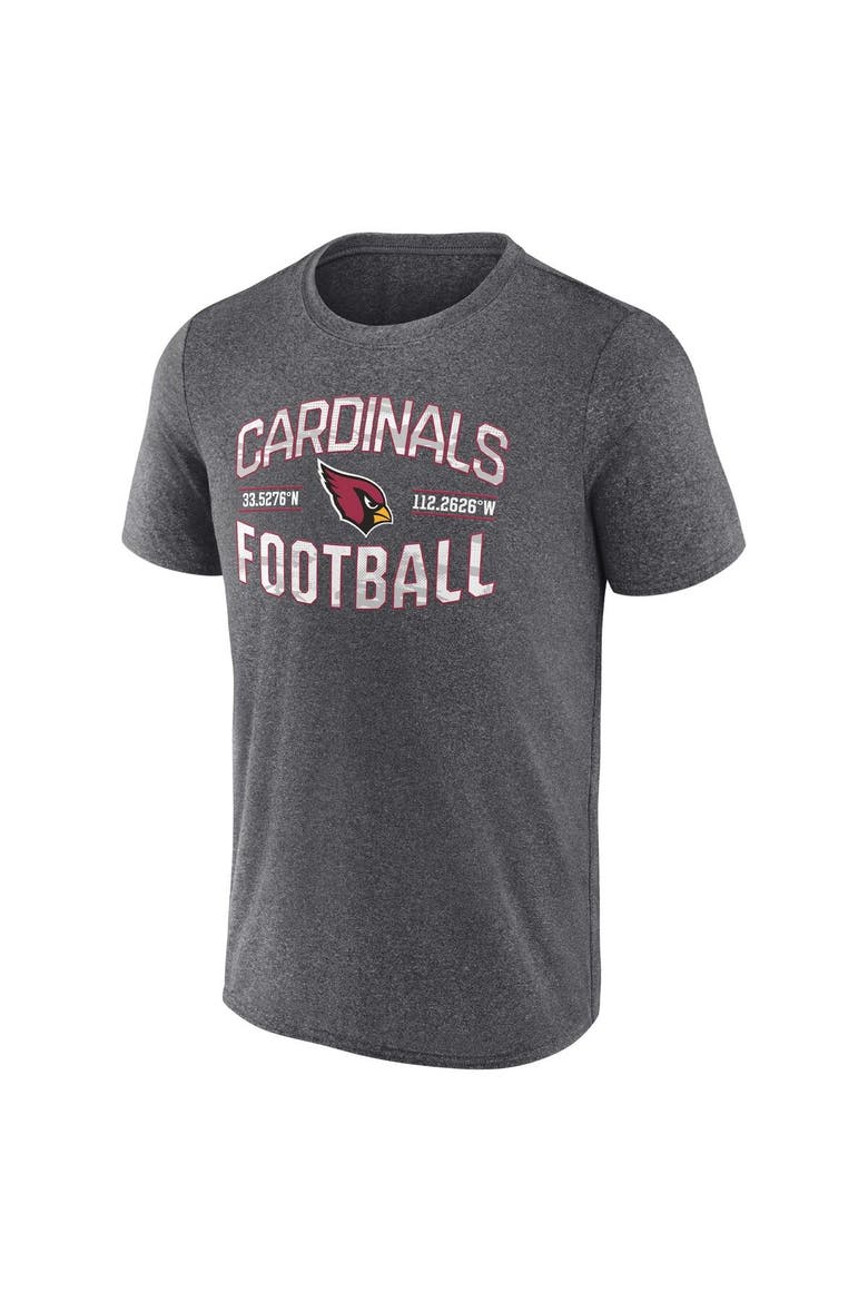 Men's Fanatics Branded Heathered Charcoal Arizona Cardinals Want To Play T-Shirt, Alternate, color, Heather Charcoal