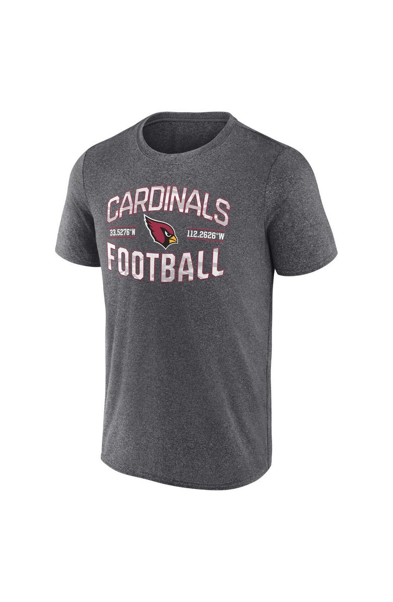FANATICS Men's Fanatics Branded Heathered Charcoal Arizona Cardinals Want To Play T-Shirt, Alternate, color, Heather Charcoal