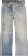 OUR LEGACY Third Cut Trompe l'Oeil Straight Leg Jeans