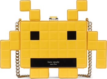 【Space Invaders X kate spade】コラボ★ 3D Alien Crossbody★ Kate Spade New York x Space Invaders 3D alien patent leather