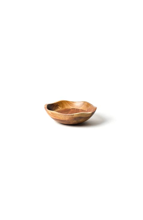 Fundamental Wood 9in Ruffle Bowl