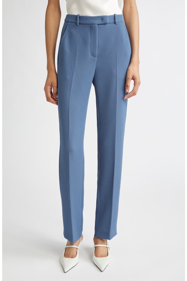 Slim Fit Trousers, Main, color, SOLID BLUE NAVY