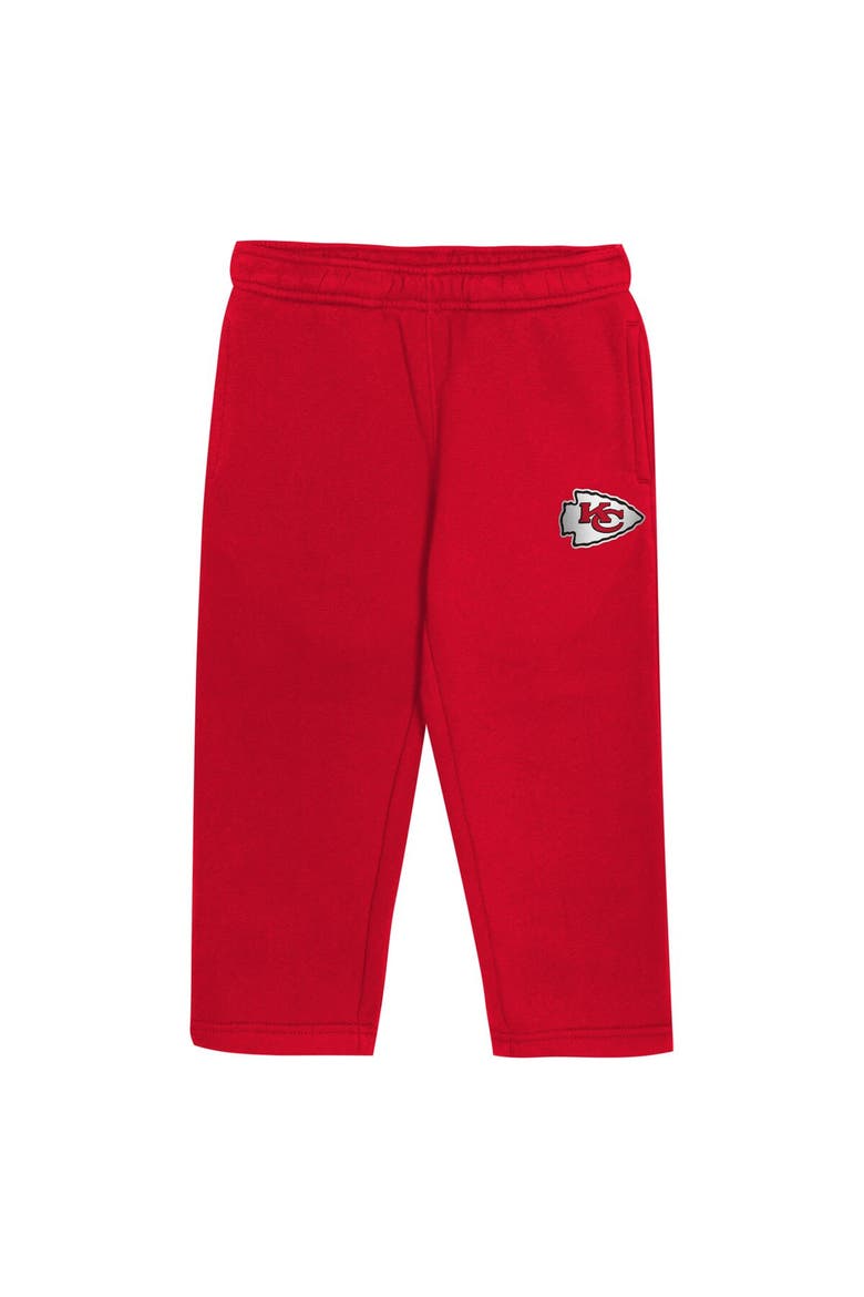 Toddler Outerstuff Red Kansas City Chiefs Lineman Fleece Hoodie & Pants Set, Alternate, color, Red