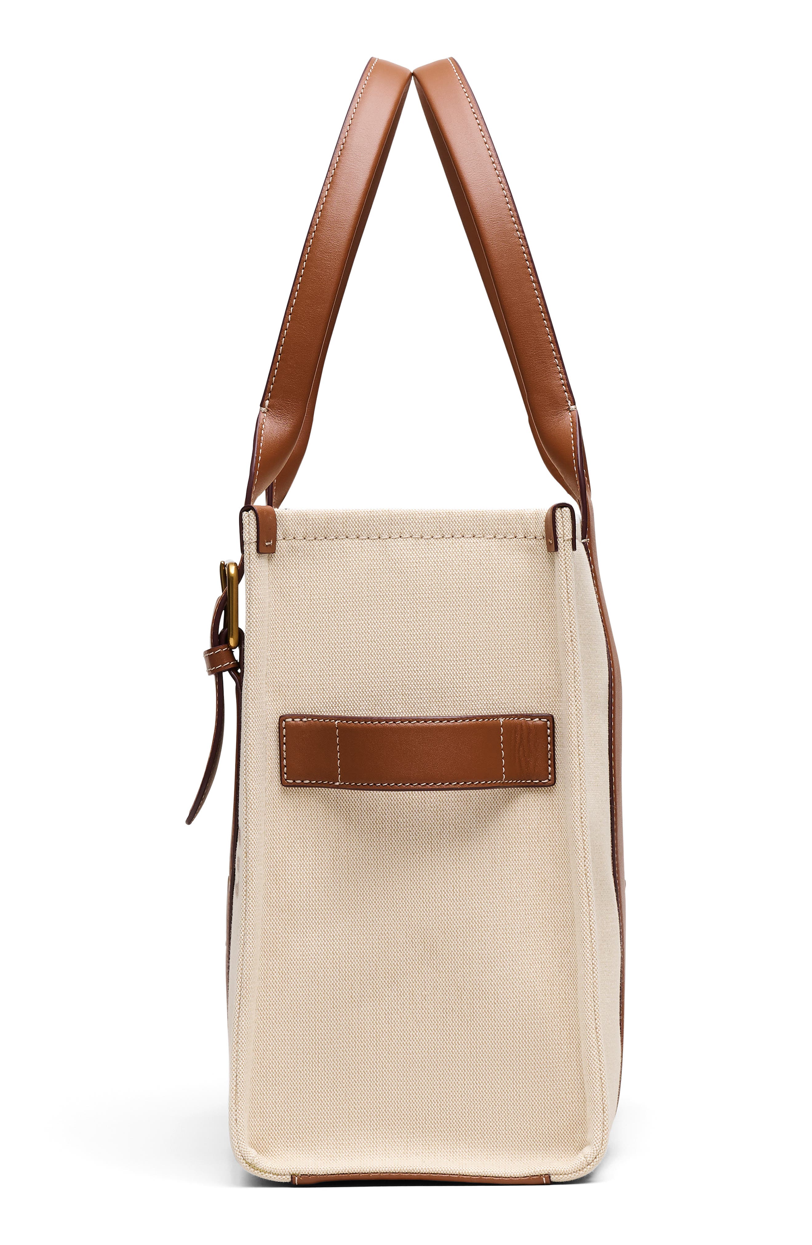 Marc Jacobs The Wavy Canvas Large Tote Bag, Alternate, color, Beige/Argan Oil