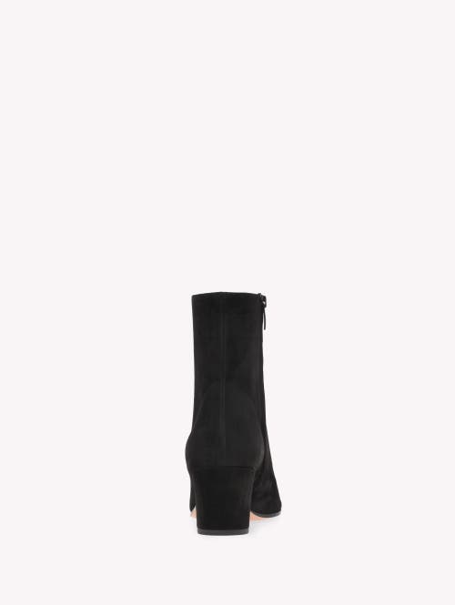 Gianvito Rossi Camoscio 90 Suede Ankle Boots In Black