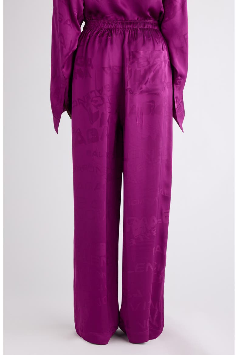 Logo Jacquard Pajama Pants, Alternate, color, 5061 PLUM
