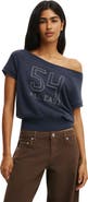 Cotton On Women's Short Sleeve Off Shoulder Sweatshirt