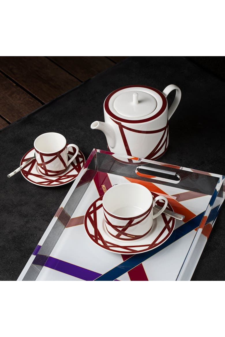 Coffee Cup & Saucer Set Of 2 In Luxury Box, Alternate, color, Nastri