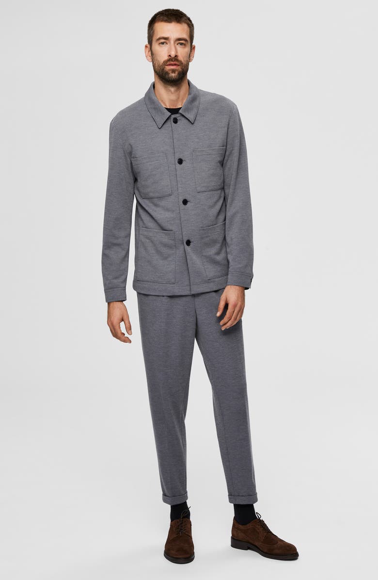 Selected Homme Jim Flex Hybrid Jersey Blazer Jacket, Alternate, color, 