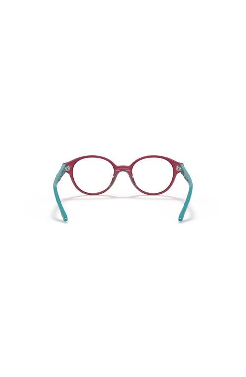 Vogue Eyewear 43mm Oval Optical Glasses In Burgundy