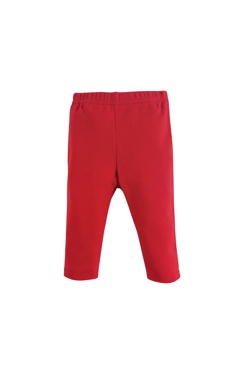 Hudson Baby Cotton Bodysuit and Pant Set, Alternate, color, Red Sparkle Trees