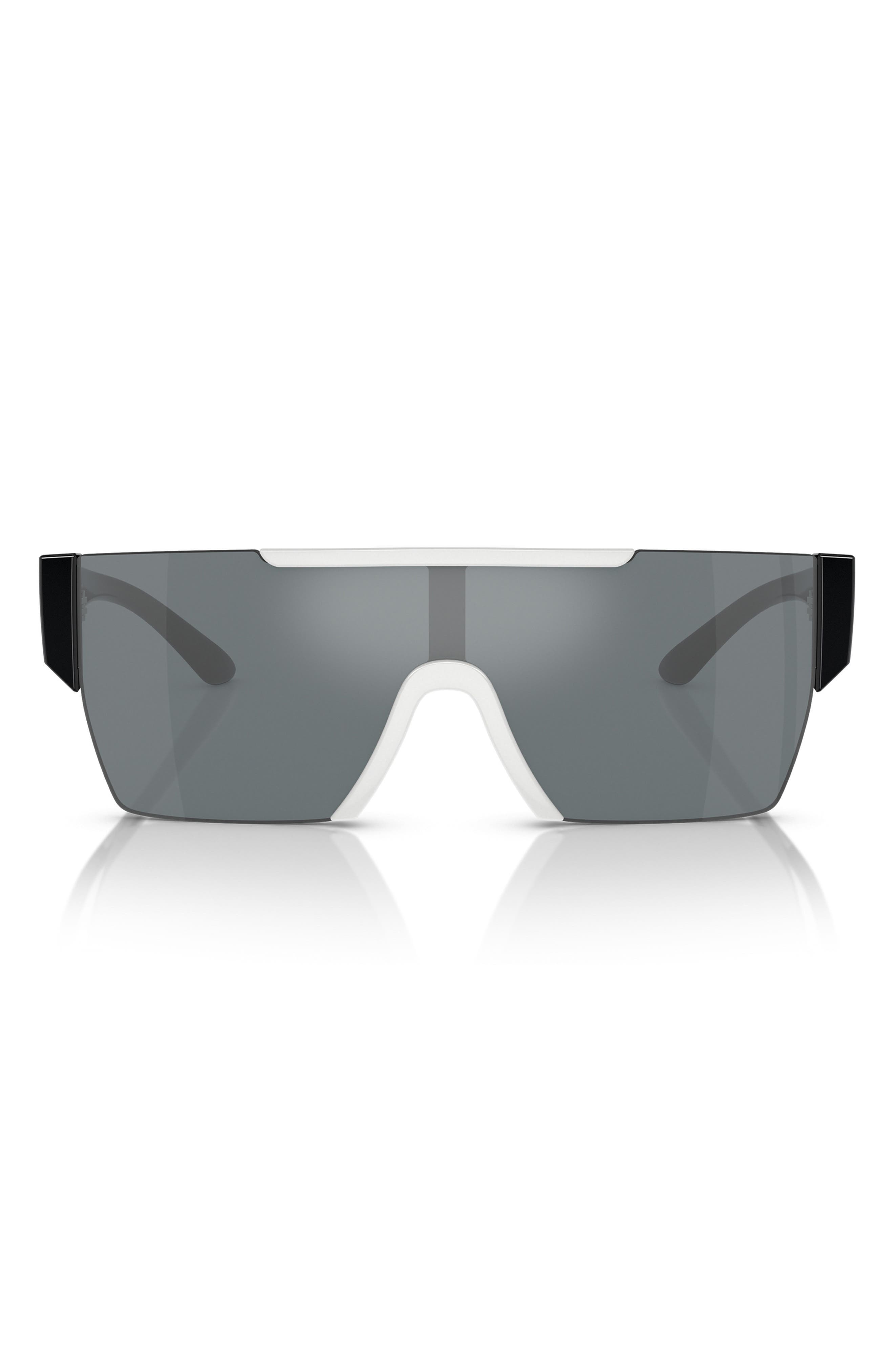 WHITE / GREY MIRROR BLACK