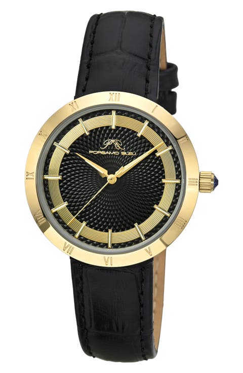 Monroe Leather Strap Watch