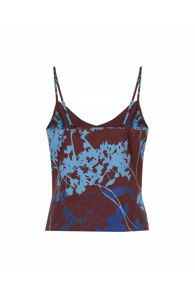 THEO The Label Hydra Printed Cowl Neck Cami, Alternate, color, Koffee/Blue