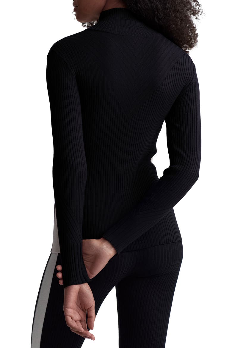Demi 2.0 Half Zip Top, Alternate, color, BLACK