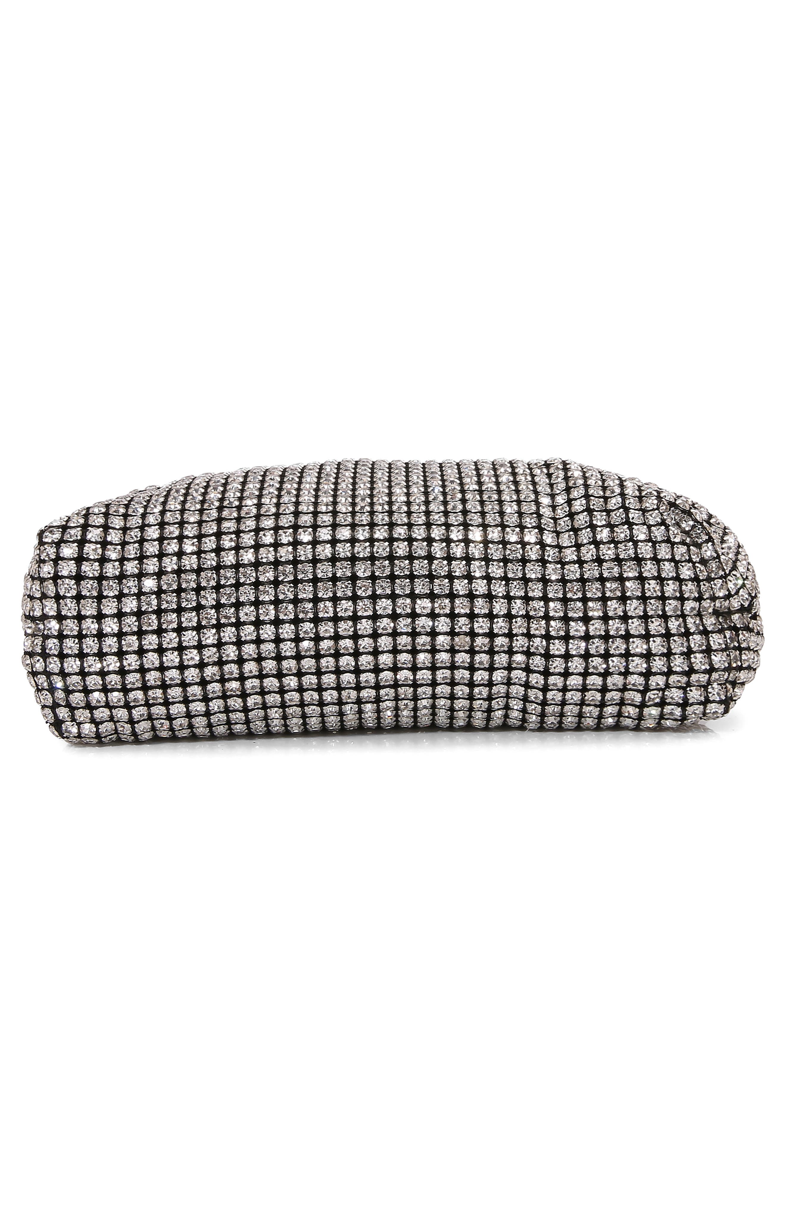 Crystal Clutch, Alternate, color, SILVER