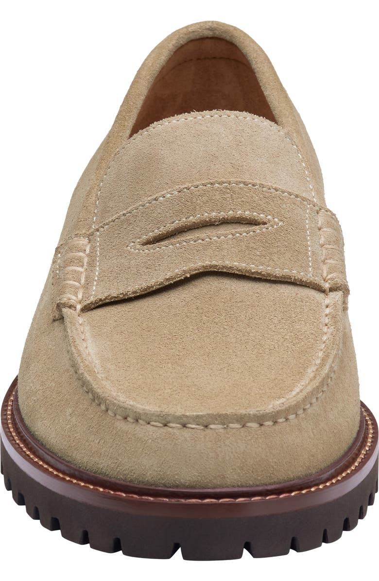 Johnston & Murphy Collier Penny Loafer, Alternate, color, Beige Suede