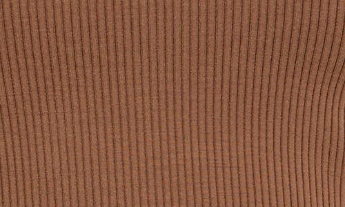 Urban Social Rib Tank Top In Brown